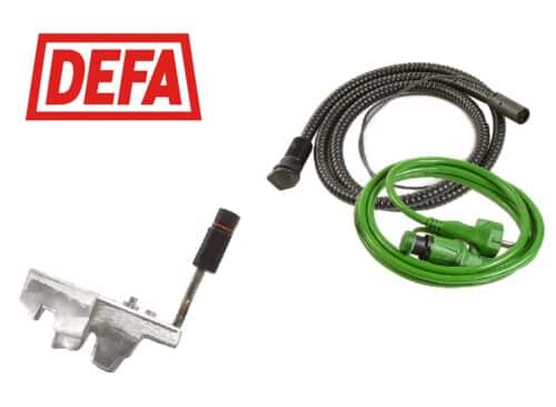 Defa-moottorilämmitin mönkijään, Asennettuna